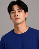 Blue Men’s Regular Fit Bamboo T-Shirt | Smart, Breathable & All-Day Comfort