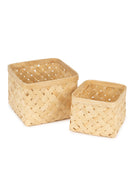 GreenKraft Aurea Handcrafted Bamboo Basket - Set of 2