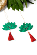GreenKraft Lotus Handcrafted Bamboo Hanging - Set of 4