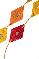GreenKraft Rang Handcrafted Bamboo Door Hanging for Decor - Set of 2