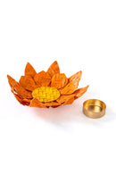 GreenKraft Lotus Handcrafted Bamboo Tealight Holder- Set of 2