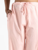 Livbio Organic Cotton & Naturally Dyed Hand Spun & Hand Woven Womens Rose Pink Pants
