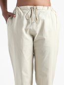 Livbio Organic Cotton & Natural Dyed Womens Henna Green Color Slim Fit Pants