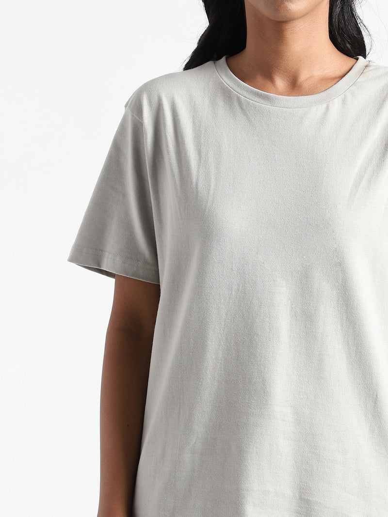 Livbio Organic Cotton & Naturally Dyed Slate Grey Women's T-shirt