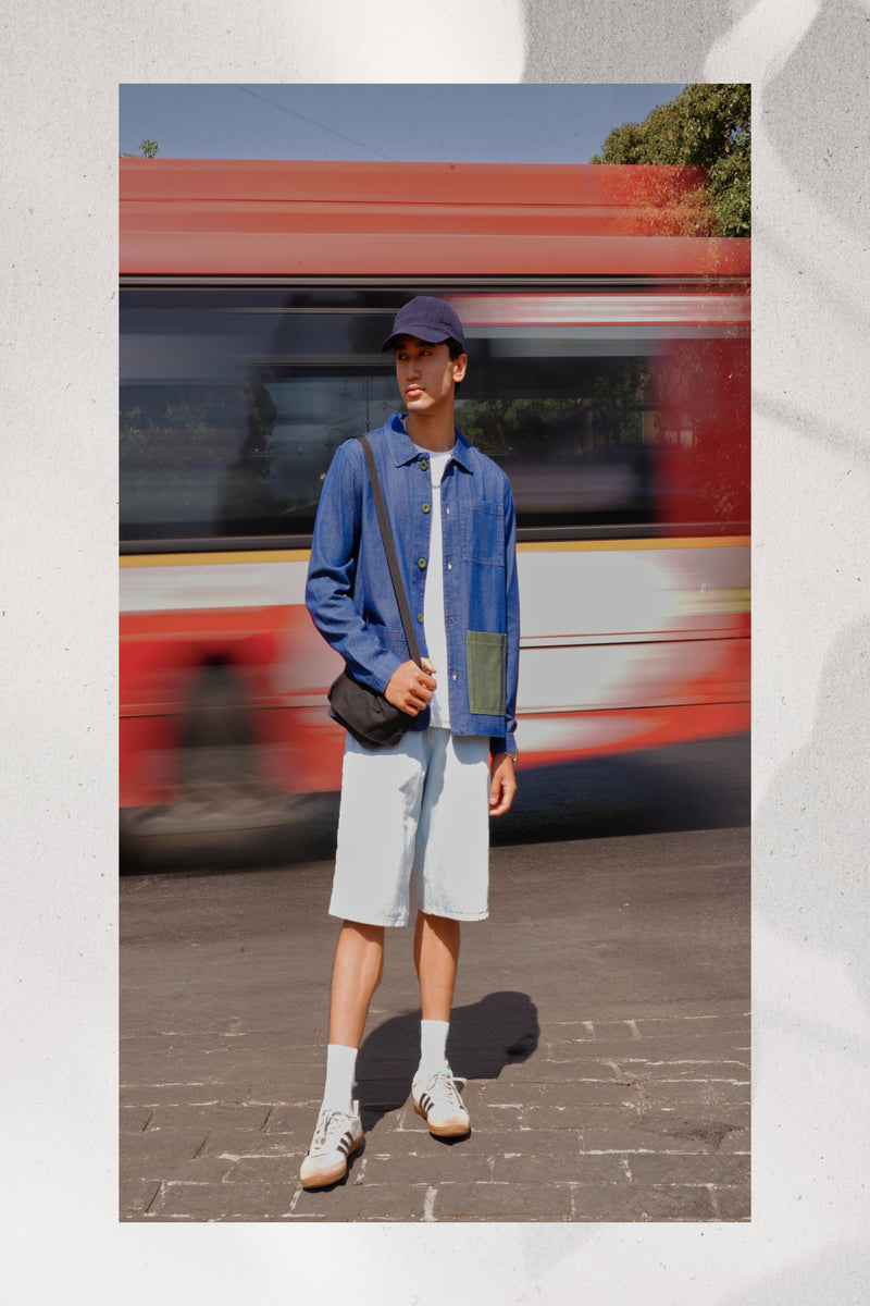 Un Denim - Dark Indigo Full-Sleeved Shacket | Lightweight Denim