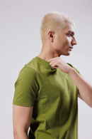 Carbontree Organic Cotton Men Moss Green Carbon Lightweight T-Shirt