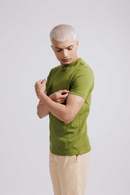 Carbontree Organic Cotton Men Moss Green Carbon Lightweight T-Shirt