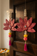 GreenKraft Padma Handcrafted Bamboo Hanging - Set of 2