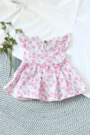 Momokos - 100% Organic Cotton Wild Hearts Muslin Dress