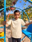 Livbio Organic Cotton & Naturally Fiber Dyed Lemon Yellow Kids T-shirt