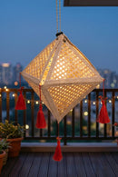 GreenKraft Jhoomar Handcrafted Bamboo Lantern Natural
