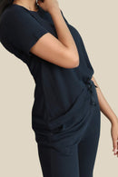Carbontree Women Mid Night Navy Tencel Tee