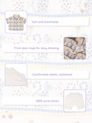 Greendigo Organic Cotton Pack of 2 Co-ords Set for Newborn Baby Boys - White