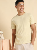 Livbio Organic Cotton & Naturally Fiber Dyed Lemon Yellow Men's T-shirt