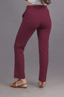 Carbontree Organic Cotton Women Sangria All Day Work Pant