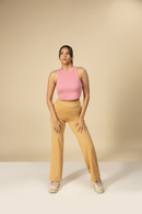 Carbontree Bamboo Women Wild Rose Rib Tank Top