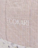 Eco Tote Hemp Bag | Beige & White