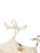 Greendigo Organic Cotton Pack of 2 Jhablas for Newborn Baby Girls - White