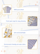 Greendigo Organic Cotton Pack of 1 Shirt for Newborn Baby Boys - Blue and White