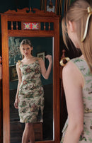 Label Muslin Sand Scrip Skirt Set