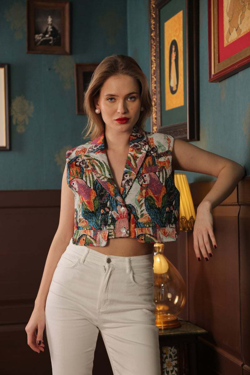 Label Muslin Palette Crop Jacket