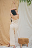 The Conscious Closet White Rock and Congo Brown Rock Shadow Jumpsuit