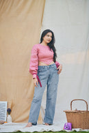 The Conscious Closet Rose Shell Detachable Dress in Linen