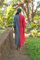 HALF AND HALF SHIRT DRESS