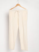 Livbio Organic Cotton & Naturally Dyed Hand Spun & Hand Woven Womens Natural White Pants