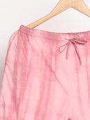 Livbio Sustainable Womens Pants in Earth Pink Color Slim Fit