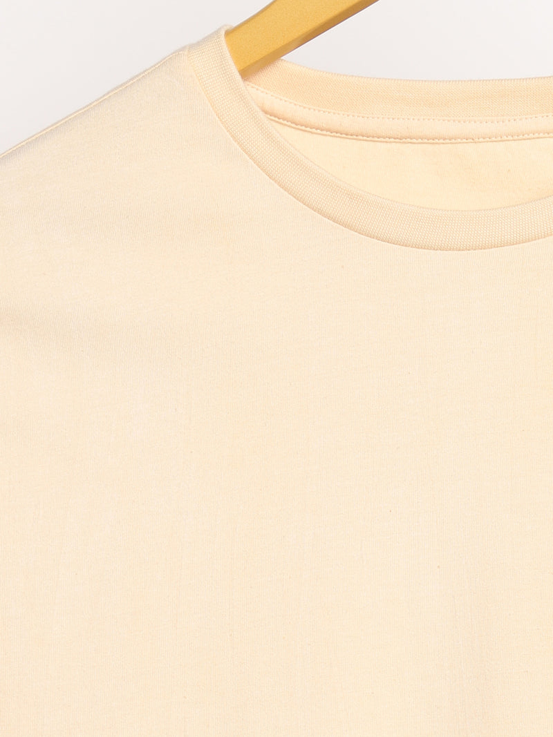 Livbio Organic Cotton & Naturally Dyed Rust Cream Men's T-shirt