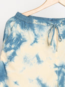 Livbio Organic Cotton & Natural Tie & Dye Womens Indigo Blue Color Slim Fit Pants