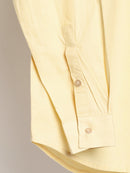 Livbio Organic Cotton & Naturally Dyed Mens Round Neck Lemon Yellow  Shirt