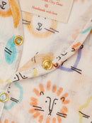 Greendigo Organic Cotton Pack of 3 Jhablas for Newborn Babies - White