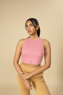 Carbontree Bamboo Women Wild Rose Rib Tank Top