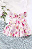 Momokos - 100% Organic Cotton Popsical Paradise Muslin Dress