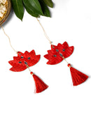 GreenKraft Lotus Handcrafted Bamboo Hanging - Set of 4