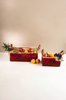 GreenKraft Blush Handcrafted Bamboo Tray - Set of 2