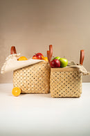 GreenKraft Eira Handcrafted Bamboo Basket - Set of 2