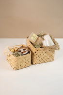 GreenKraft Aurea Handcrafted Bamboo Basket - Set of 2