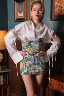 Label Muslin Jade Petal Skirt Set