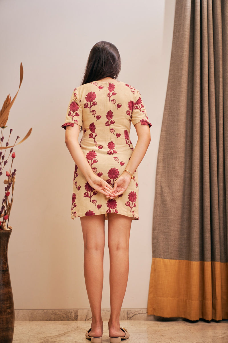 The Conscious Closet Congo Brown  Soulful Pod Long Detachable Dress