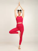 Bamboo Fabric Gen Z High-Waist Yoga Pants with Pockets | Sustainable, Breathable & Stretchable Gym Leggings