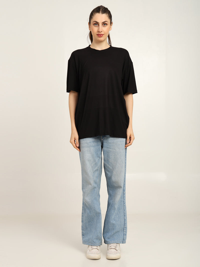 Women Oversized Bamboo T-Shirt – Soft, Breathable & Sustainable Fit