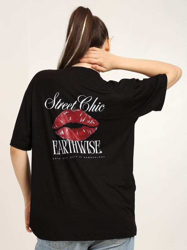 Women Oversized Bamboo T-Shirt – Soft, Breathable & Sustainable Fit