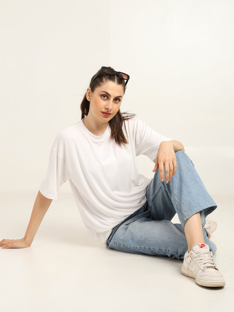 Women Oversized Bamboo T-Shirt – Soft, Breathable & Sustainable