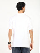 Men White Oversized Bamboo T-Shirt – Soft, Breathable & Sustainable