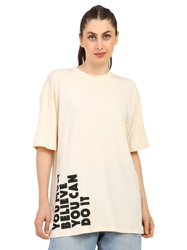 Women Oversized Bamboo T-Shirt – Soft, Breathable & Sustainable