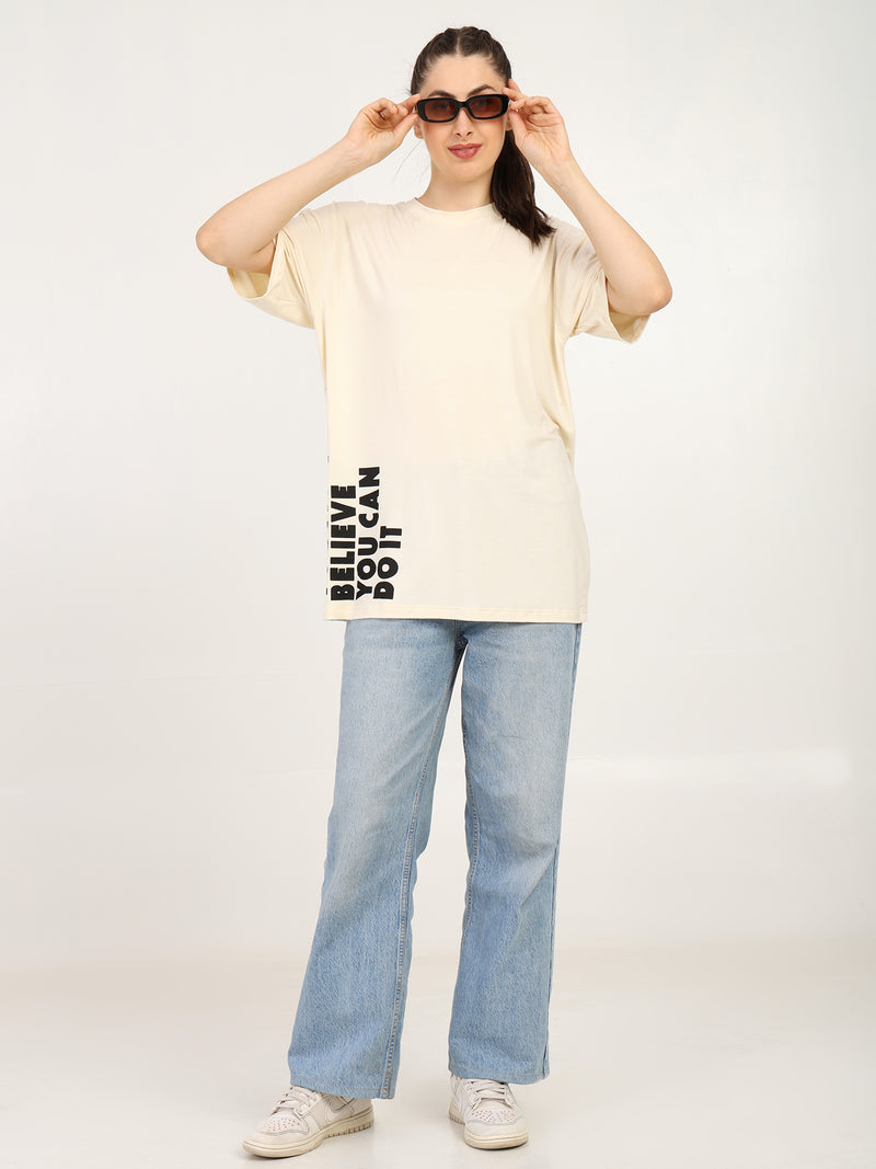 Women Oversized Bamboo T-Shirt – Soft, Breathable & Sustainable
