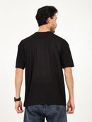 Men Black Oversized Plain Bamboo T-Shirt – Soft, Breathable & Sustainable | Black